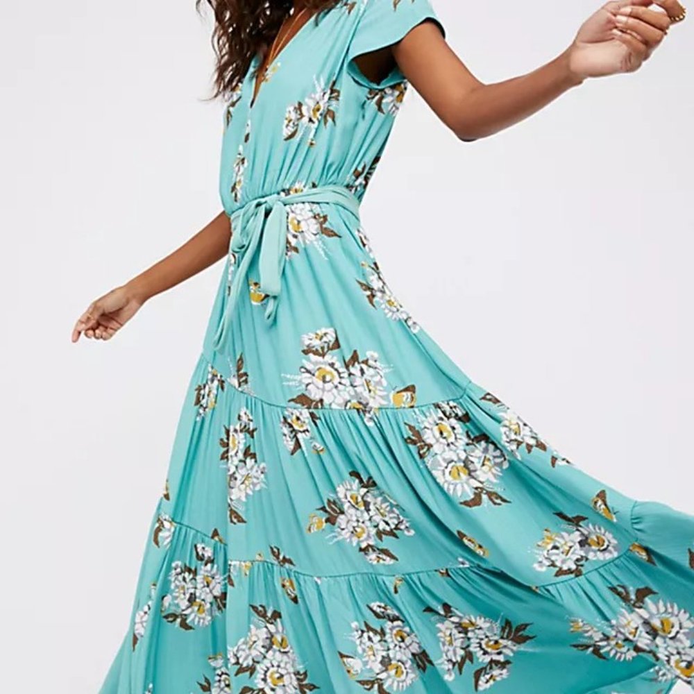 Free People All I Got Floral Print Maxi Dress